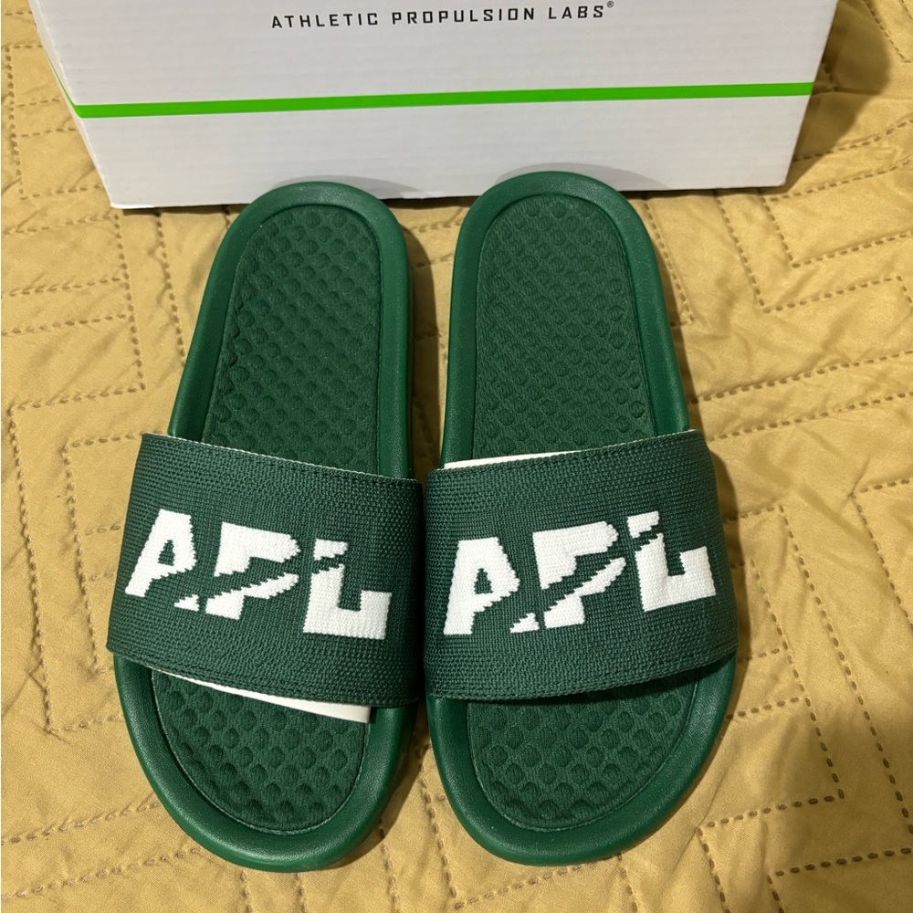 APL Green Slide Sandals